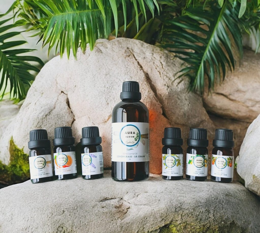 tinh dầu thiên nhiên nguyên chất aura bloom nhập khẩu